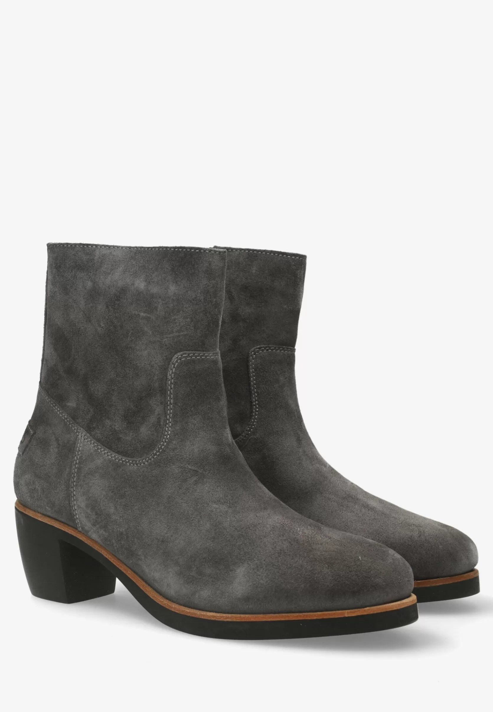 Frau Shabbies Amsterdam Ankle Boot Lucie Ankie Ankle Boot Dark Grey