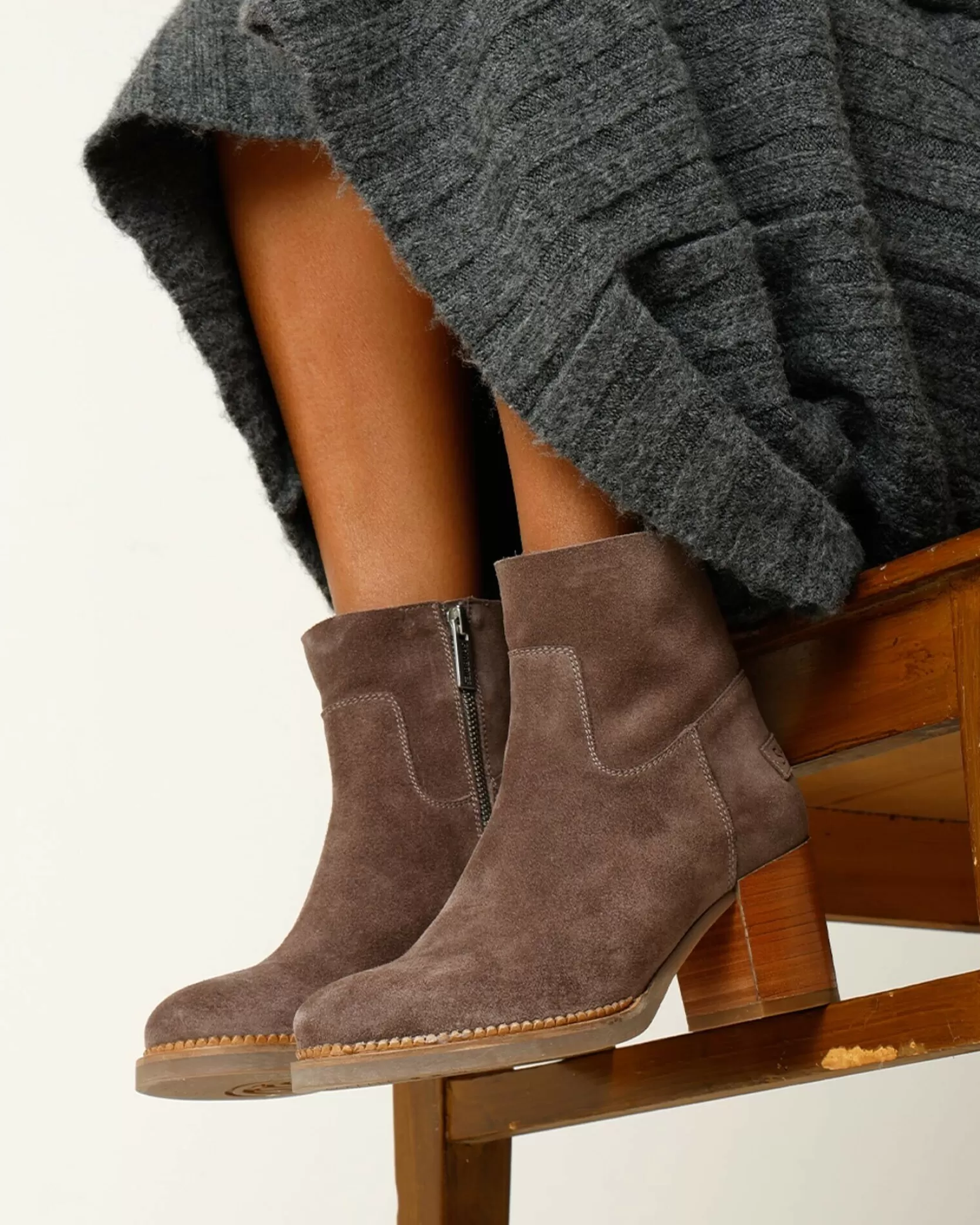 Frau Shabbies Amsterdam Stiefelette Lieve Taupe |