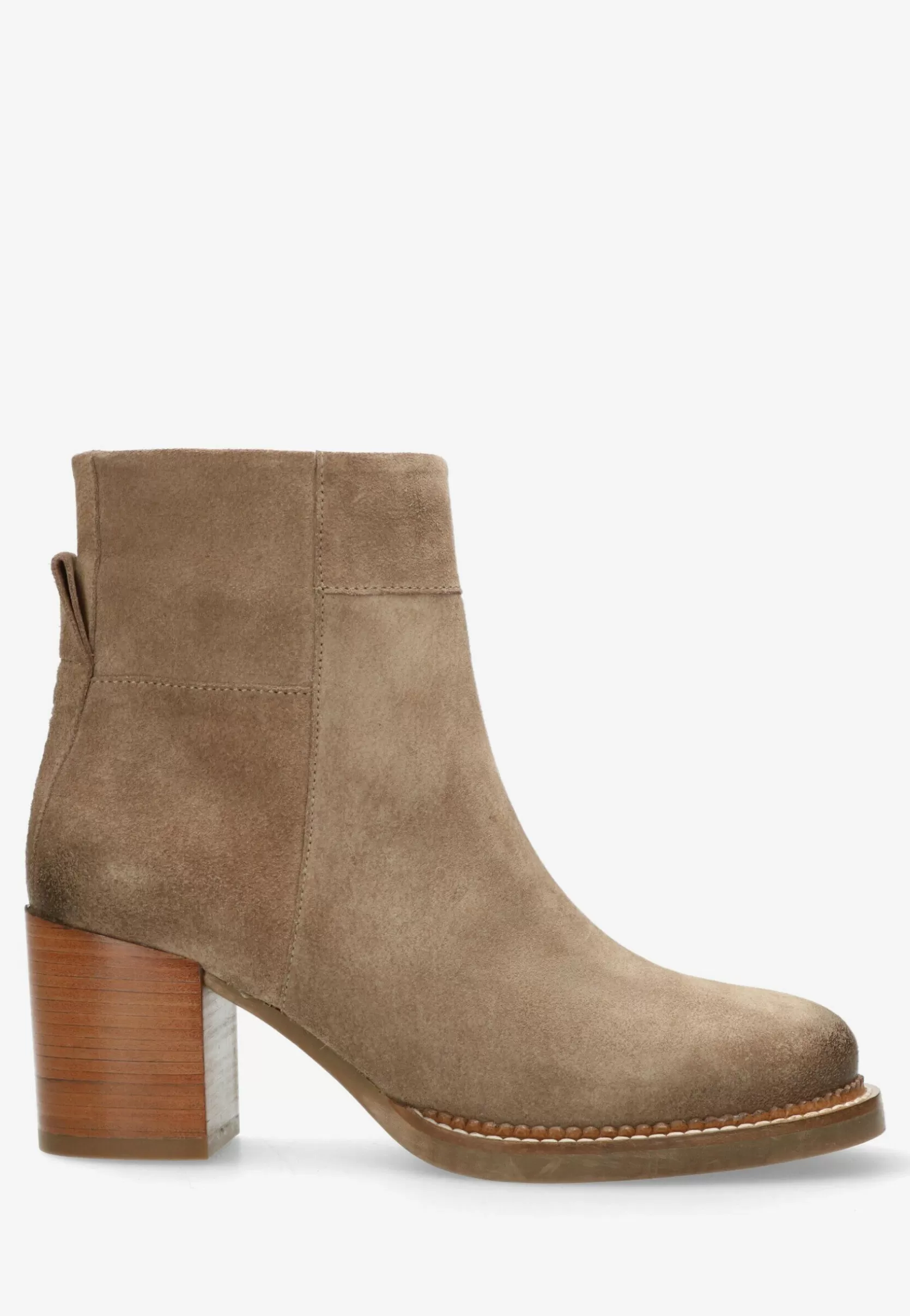 Frau Shabbies Amsterdam Stiefelette Mit Absatz Taupe