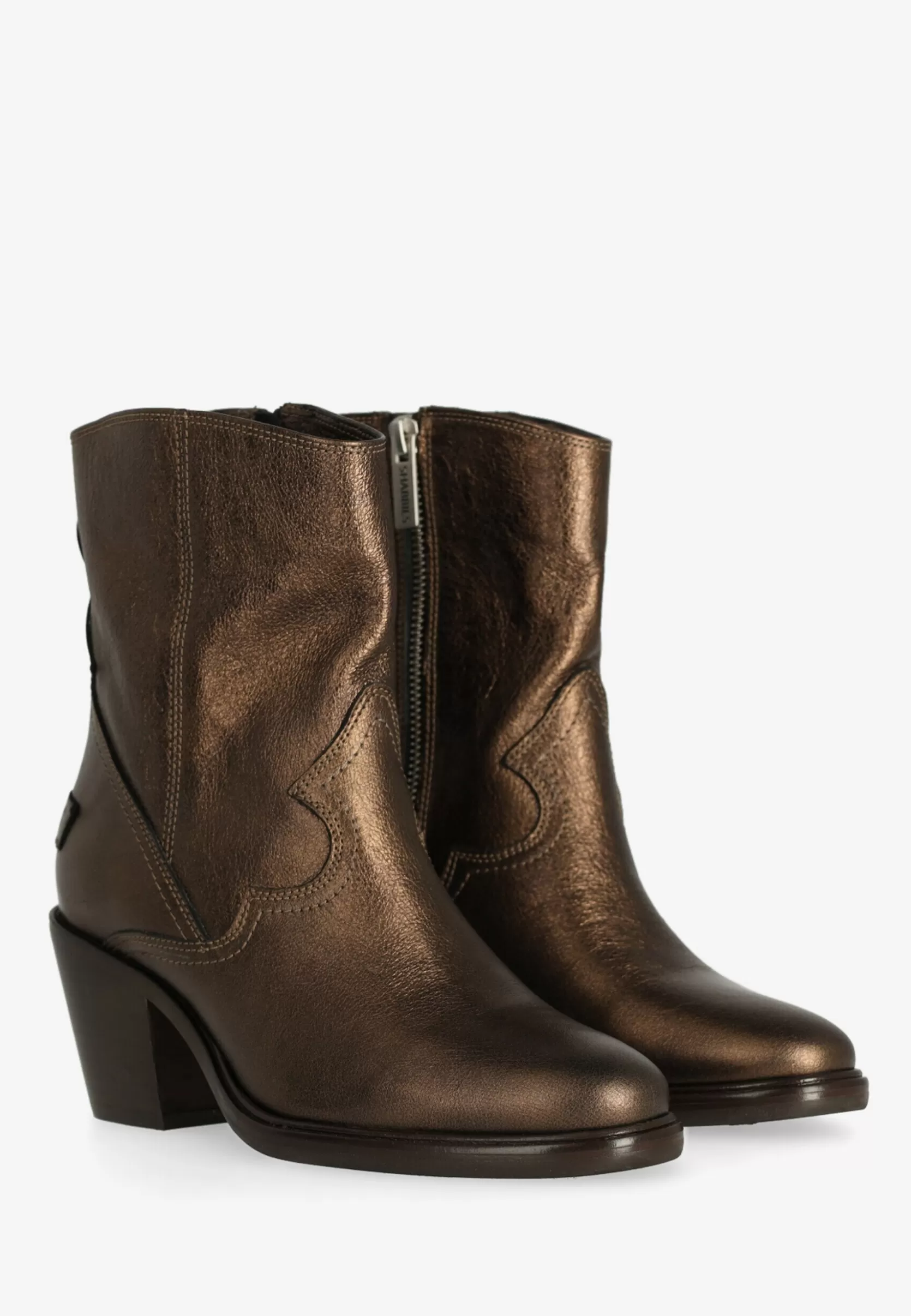 Frau Shabbies Amsterdam Western Stiefelette Julie Bronze |